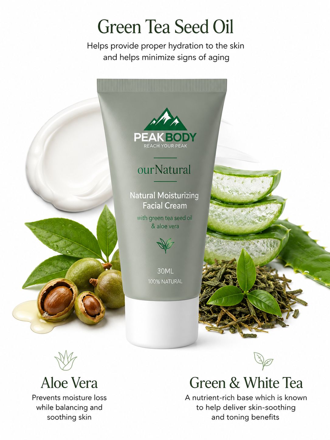 OurNatural Moisturizing Facial Cream Details